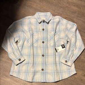 Brand🆕😍🔥😍 RIP CURL Blue Plaid Button-Up Shirt